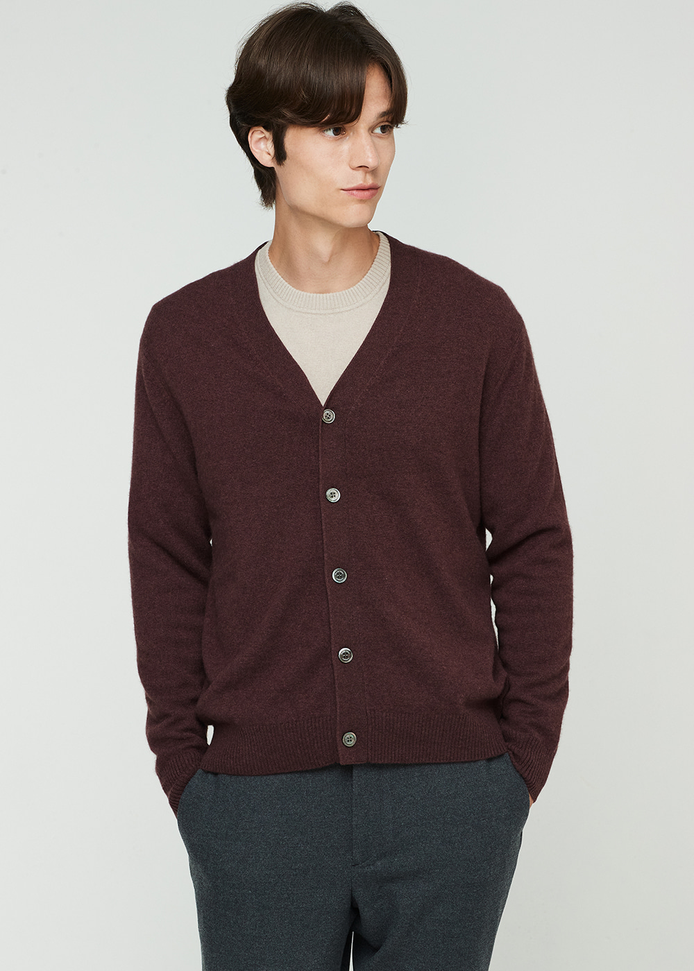 A LOGO smart fit cardigan (squirre)  20%