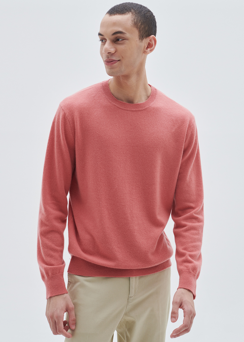 A logo basic round pullover (red been) 20%