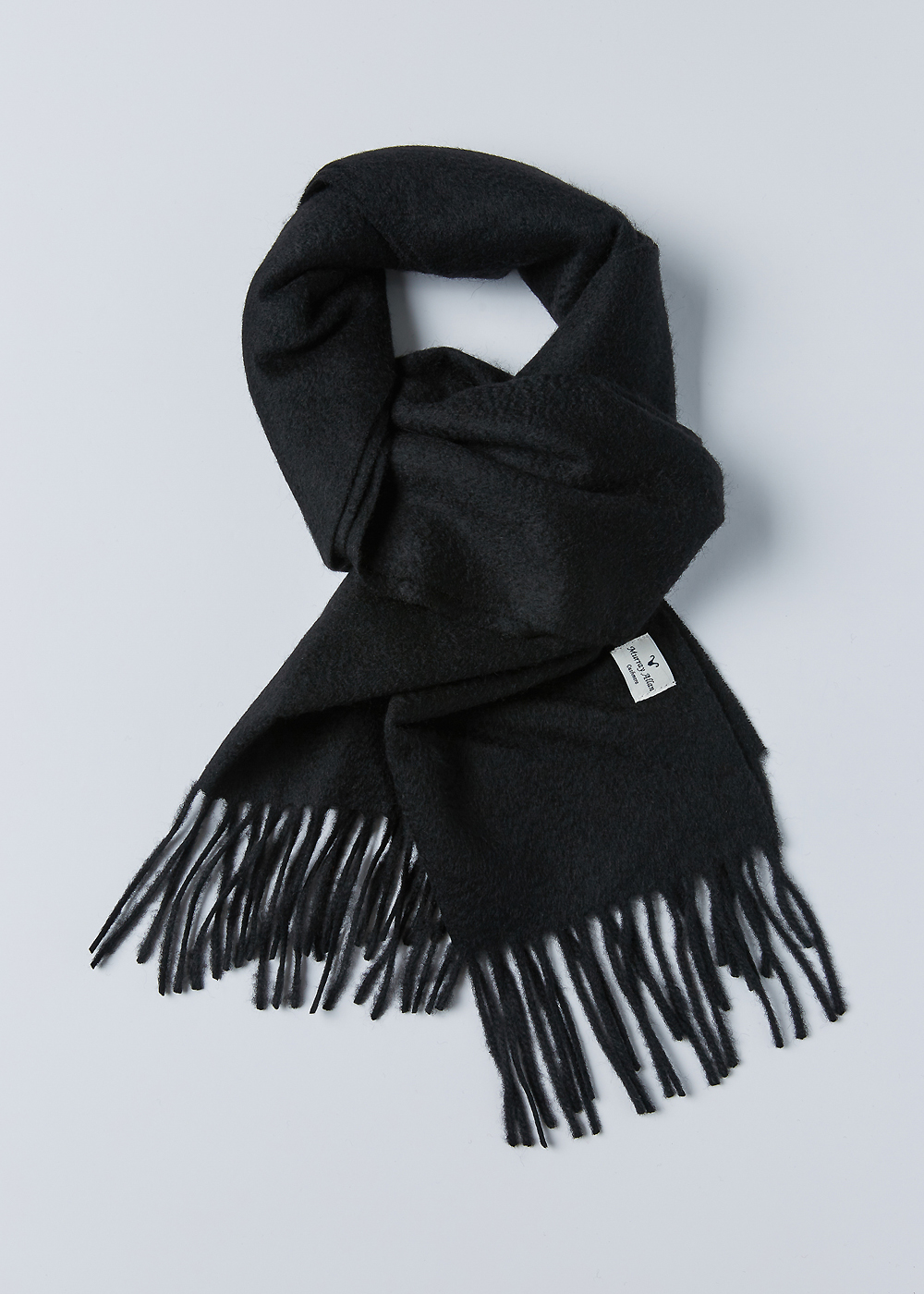 30” Sold Woven Scarf  (black)) 20%