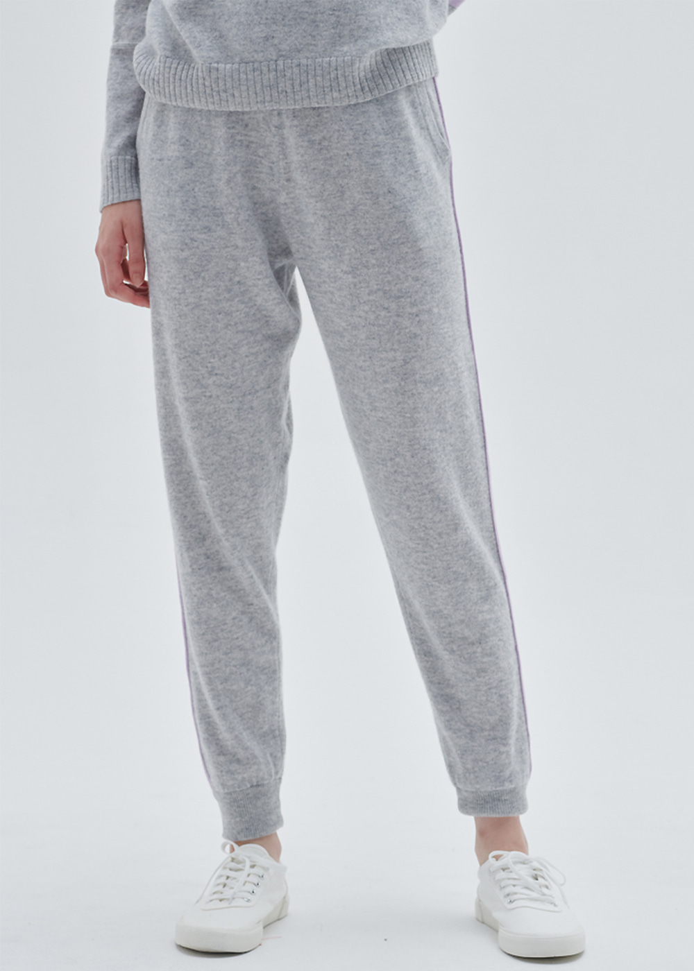 Rolledge jogger pants(light grey)