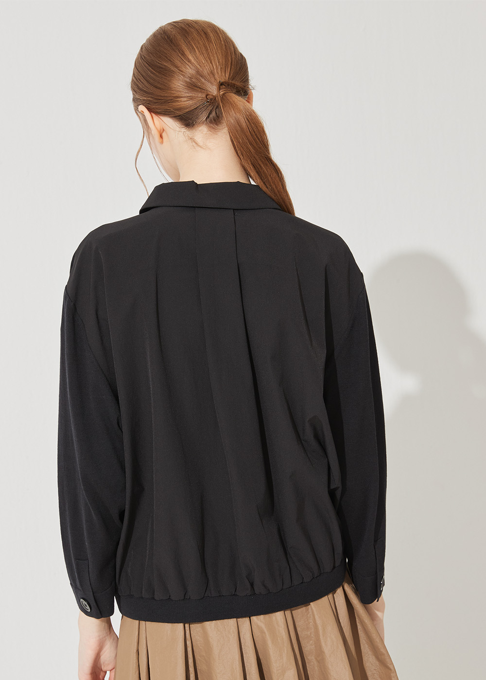 Loose fit standard jacket (Black)